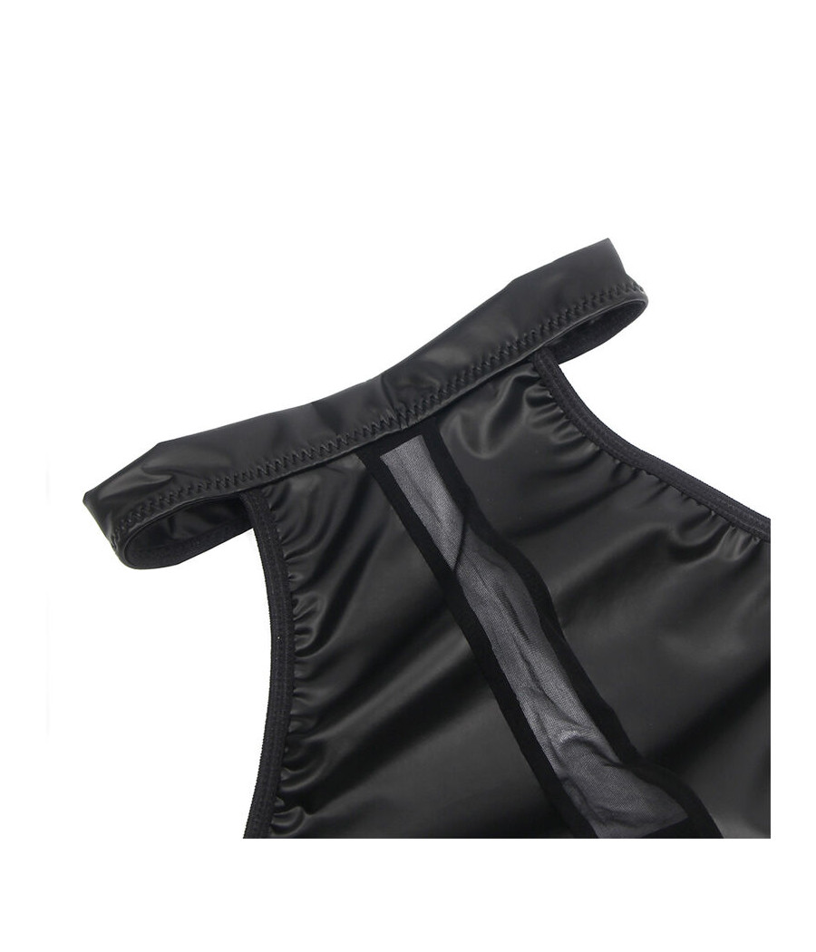 SUBBLIME - 955489 VESTIDO CUELLO HALTER CON TRANSPARENCIAS NEGRO L/XL