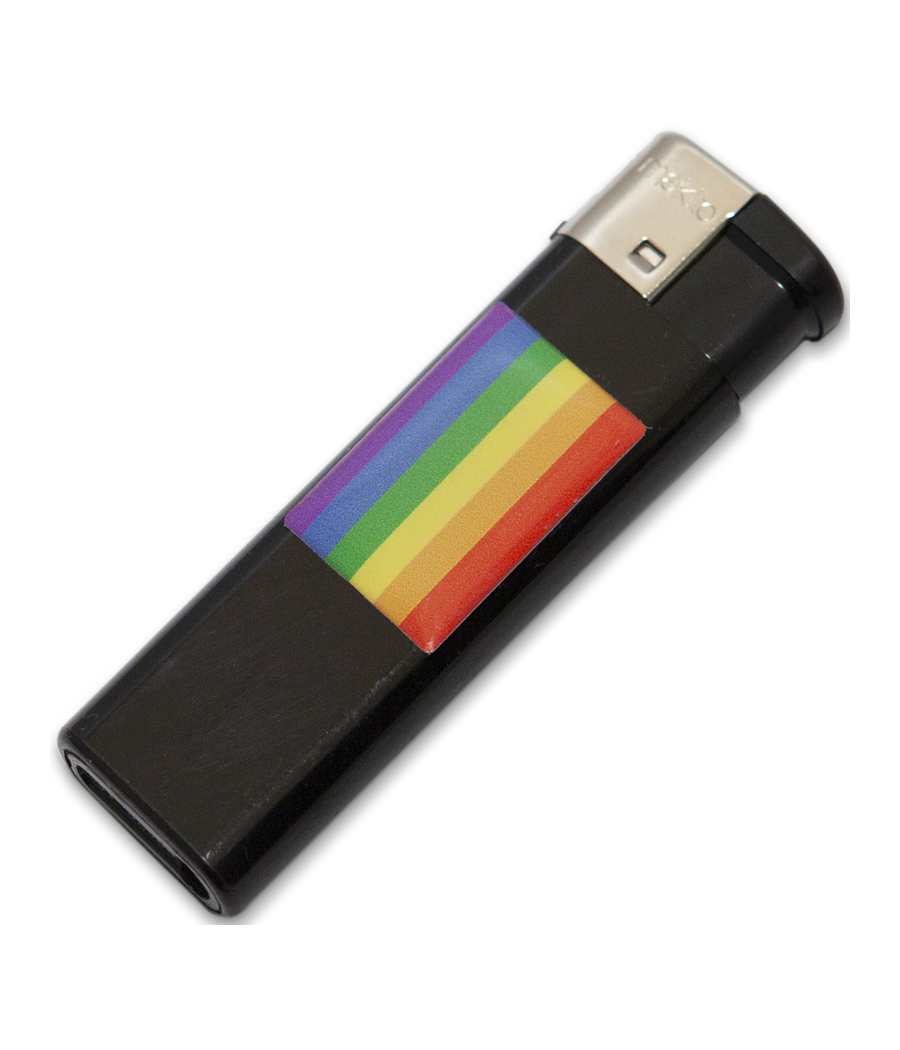 PRIDE - PRETO MAIS CLARO COM BANDEIRA LGBT