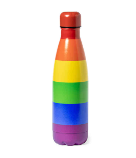 PRIDE - AQUECEDOR DE GUA METLICO COM BANDEIRA LGBT