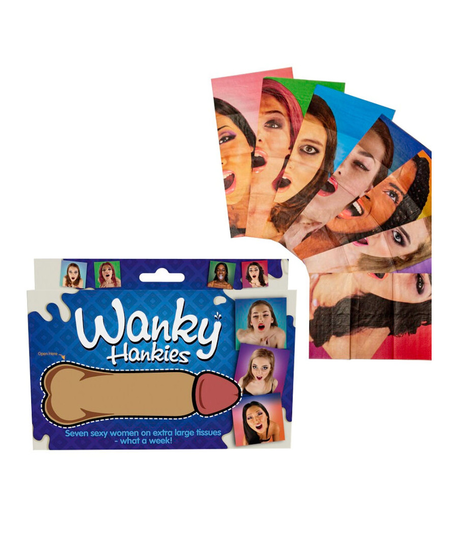 SPENCER & FLEETWOOD - WANKY HANKIES 7 MOUCHOIRS EXTRA LARGES POUR FEMMES