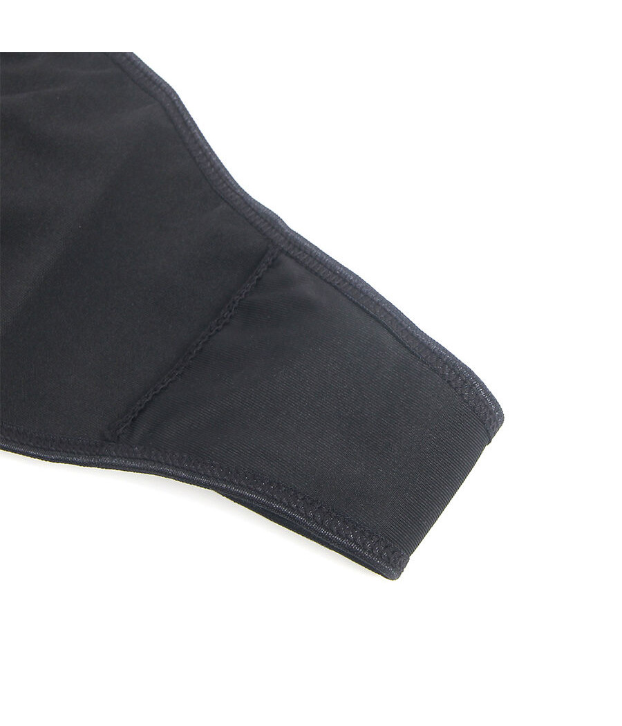 SUBBLIME - 957537 LEDERKLEID MIT BLUMENSPITZE SCHWARZ L/XL