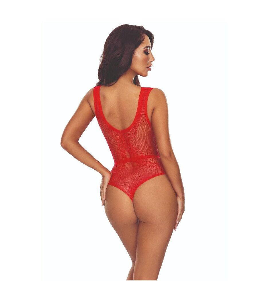 PASSION - BS115 BODYSTOCKING GRID RED