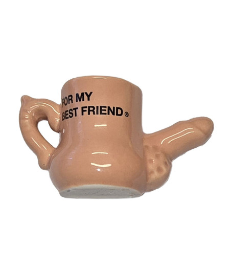DIABLO PICANTE – CERAMIC MUG MAGNET WITH RAISED PENIS “FOR MY BEST FRIEND”