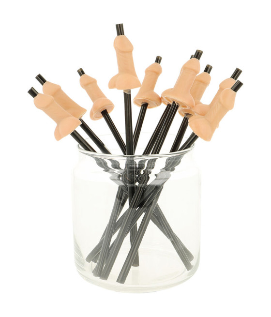 DIABLO PICANTE - BAG OF 10 NATURAL PENIS STRAWS