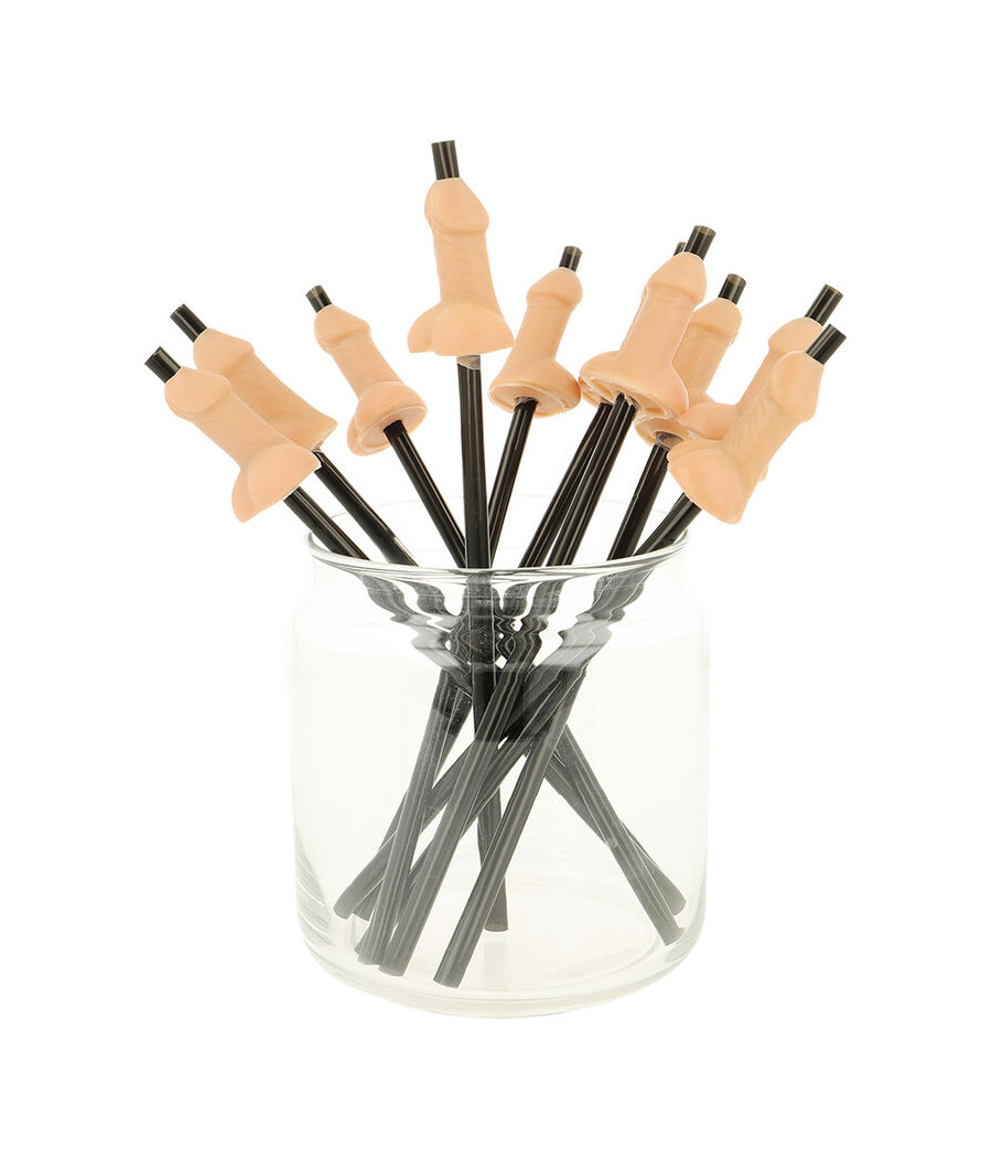 DIABLO PICANTE - BAG OF 10 NATURAL PENIS STRAWS