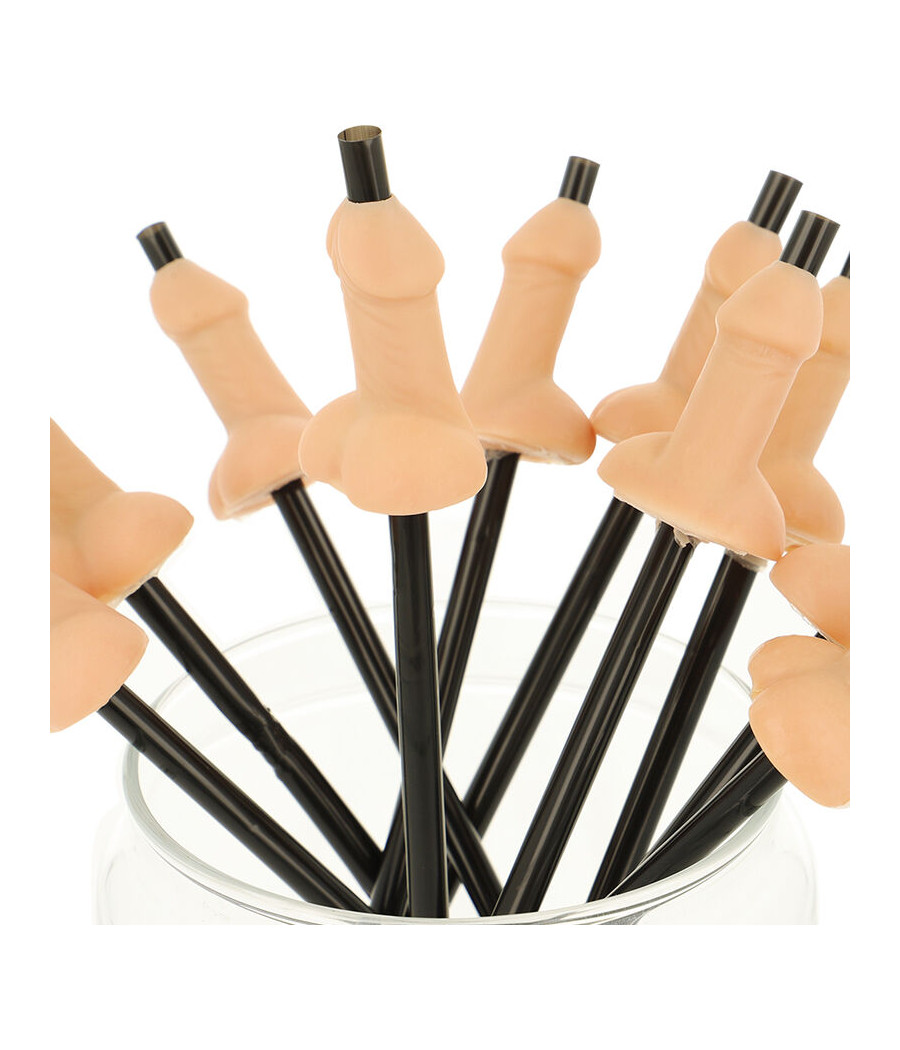 DIABLO PICANTE - BAG OF 10 NATURAL PENIS STRAWS