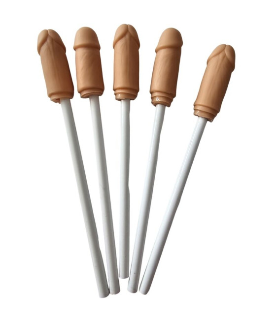 DIABLO PICANTE - 5 MATITE CON PUNTA DEL PENE NATURALE