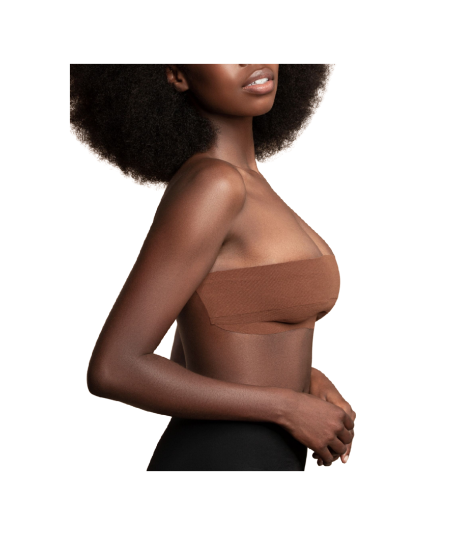 BYE-BRA - BODY TAPE 5 M X 6.5 CM + 3 PAIRS OF NIPPLE COVERS BROWN