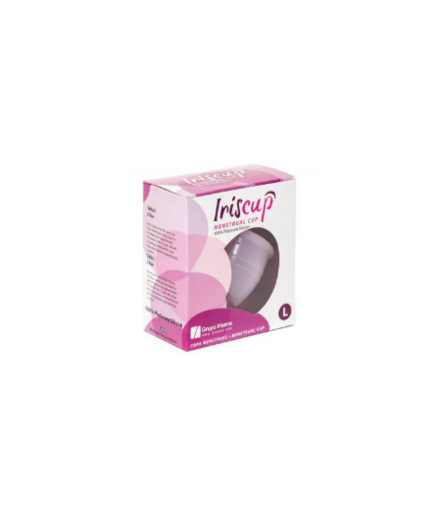 IRISCUP - COPA MESTRUAL ROSA GRANDE + BOLSA ESTERILIZADORA GRATIS