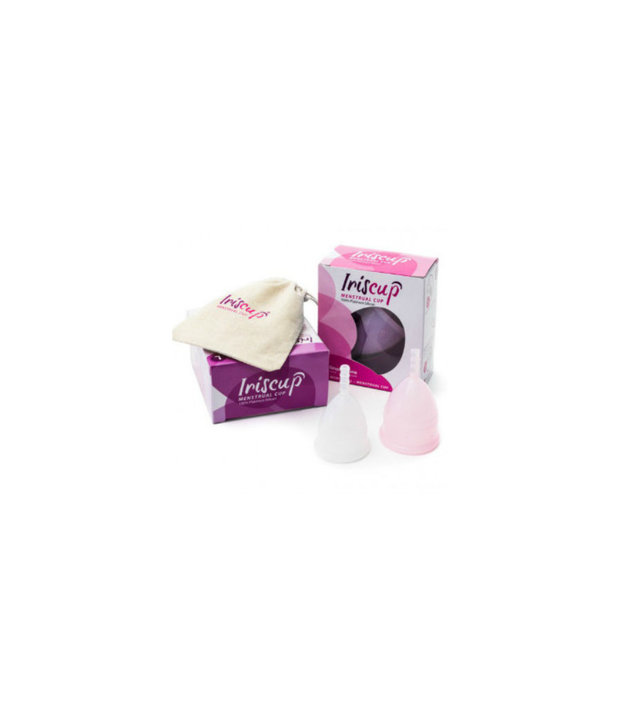 IRISCUP - LARGE PINK MONTH CUP + FREE STERILIZER BAG