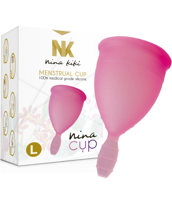 NINA KIKÍ - COPO MENSTRUAL ROSA - TAMANHO L