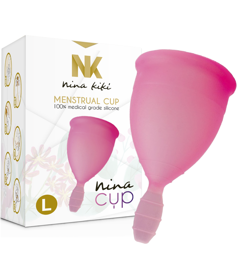 NINA KIKÍ - COPPA MESTRUALE ROSA - TAGLIA L
