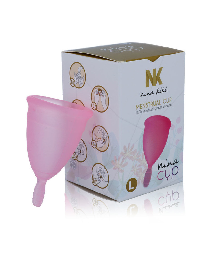 NINA KIKÍ - COPPA MESTRUALE ROSA - TAGLIA L