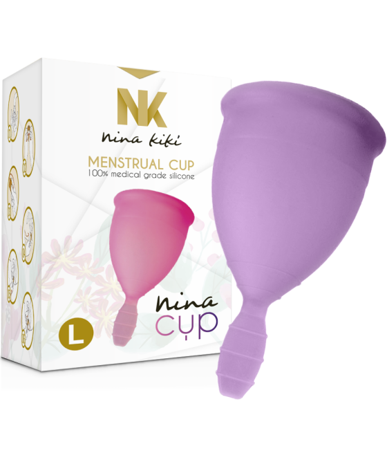 NINA KIKÍ - MENSTRUAL CUP PURPLE - SIZE L