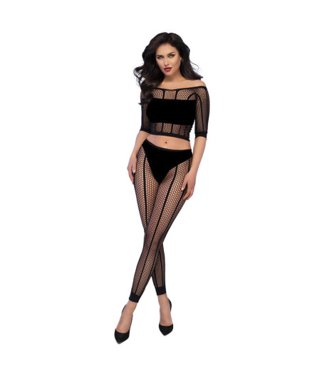 CHILIROSE - CR 4647 TOP E LEGGINS PRETO S/M