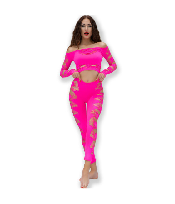 CHILIROSE - CR 4632 TOP E PANTALONE FUCSIA S/L