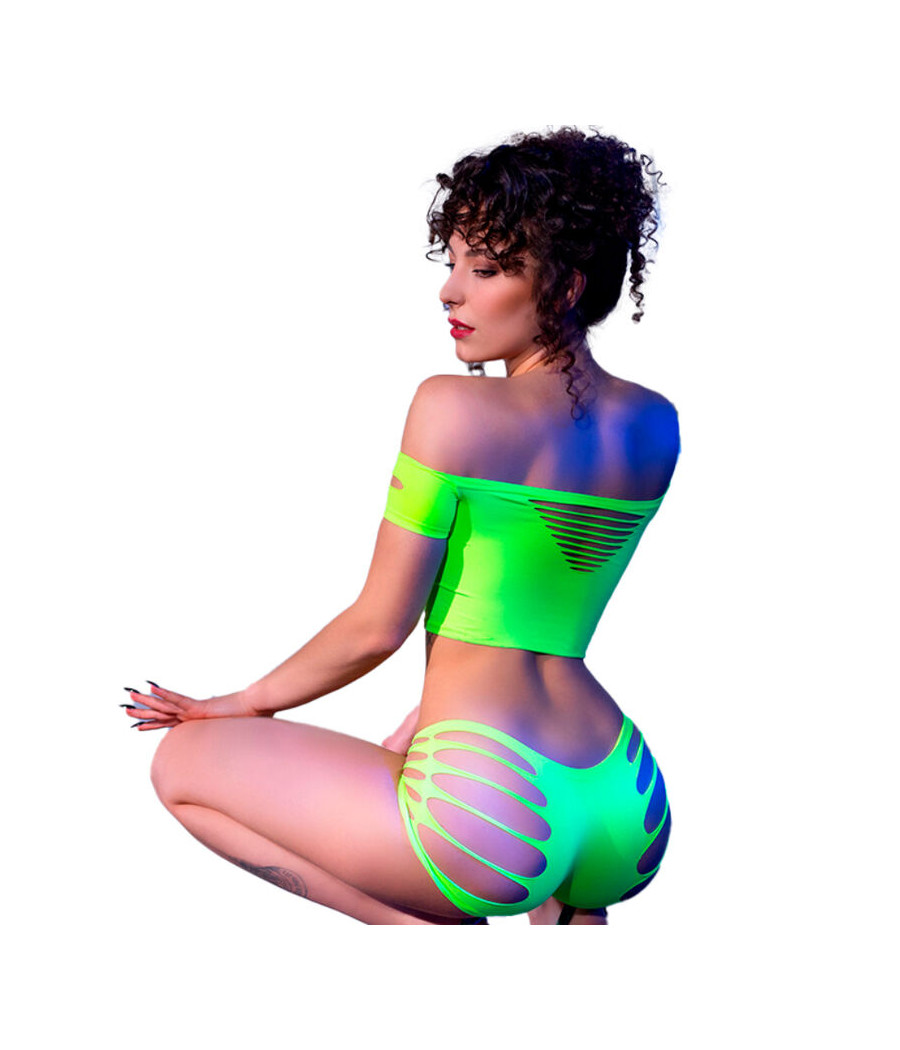 CHILIROSE - CR 4433 HAUT & SHORT VERT S/M