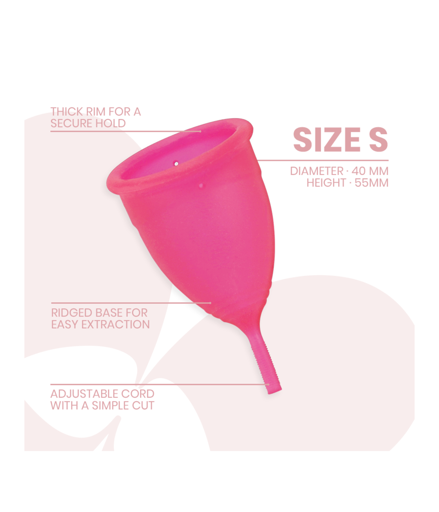 INTIMICHIC - MENSTRUAL CUP MEDICAL GRADE SILICONE - SIZE S