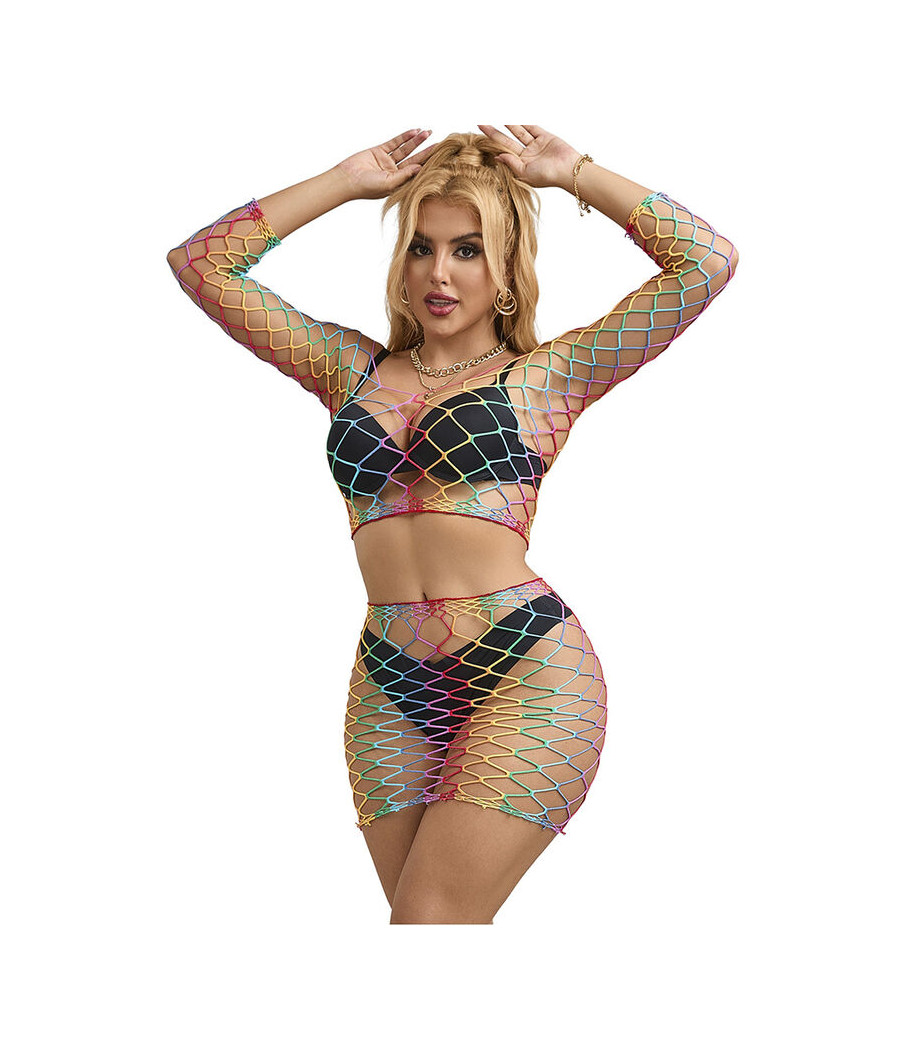 SUBBLIME - 952440 SET DE REJILLA 2 PIEZAS MANGA LARGA ARCOIRIS TALLA ÚNICA