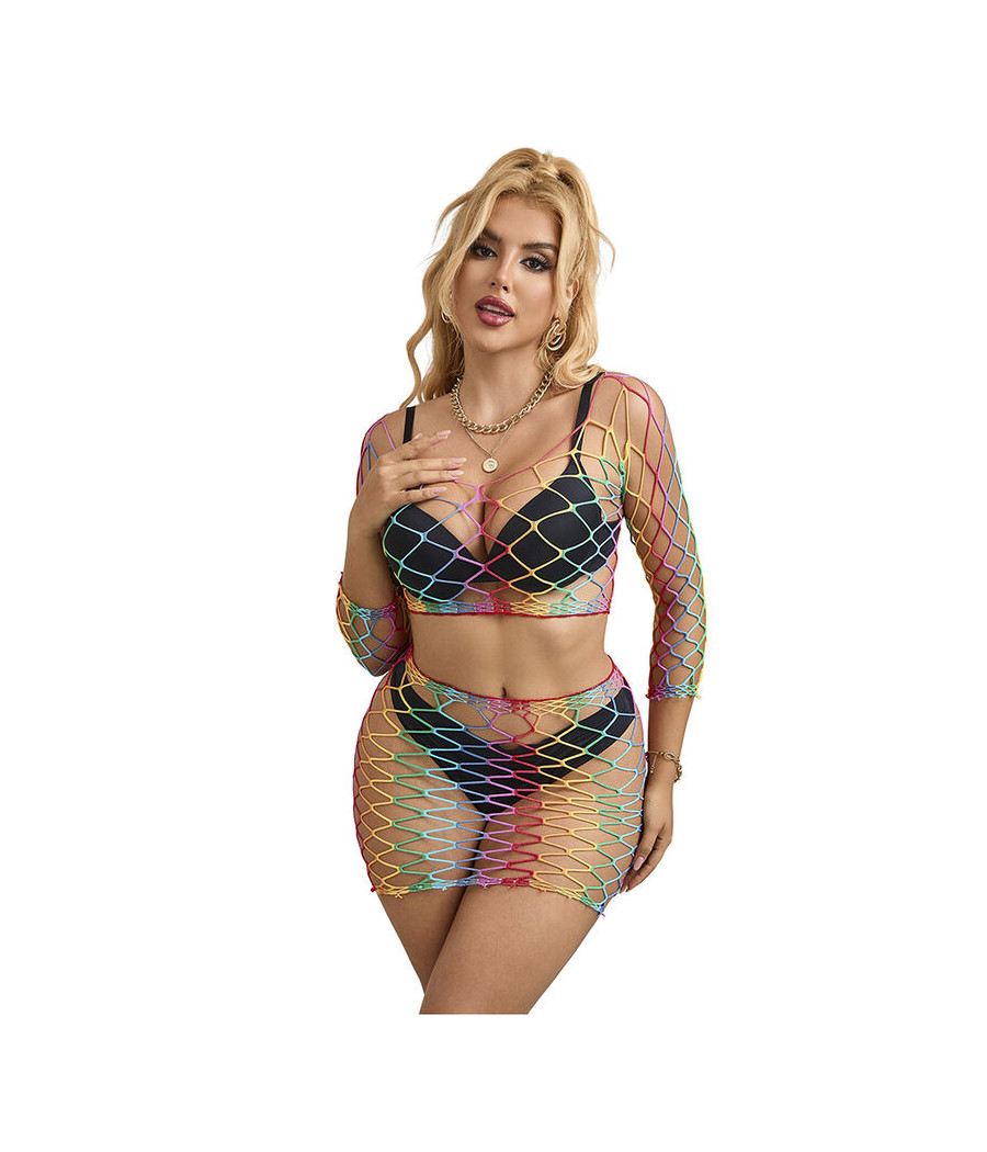 SUBBLIME - 952440 SET DE REJILLA 2 PIEZAS MANGA LARGA ARCOIRIS TALLA ÚNICA