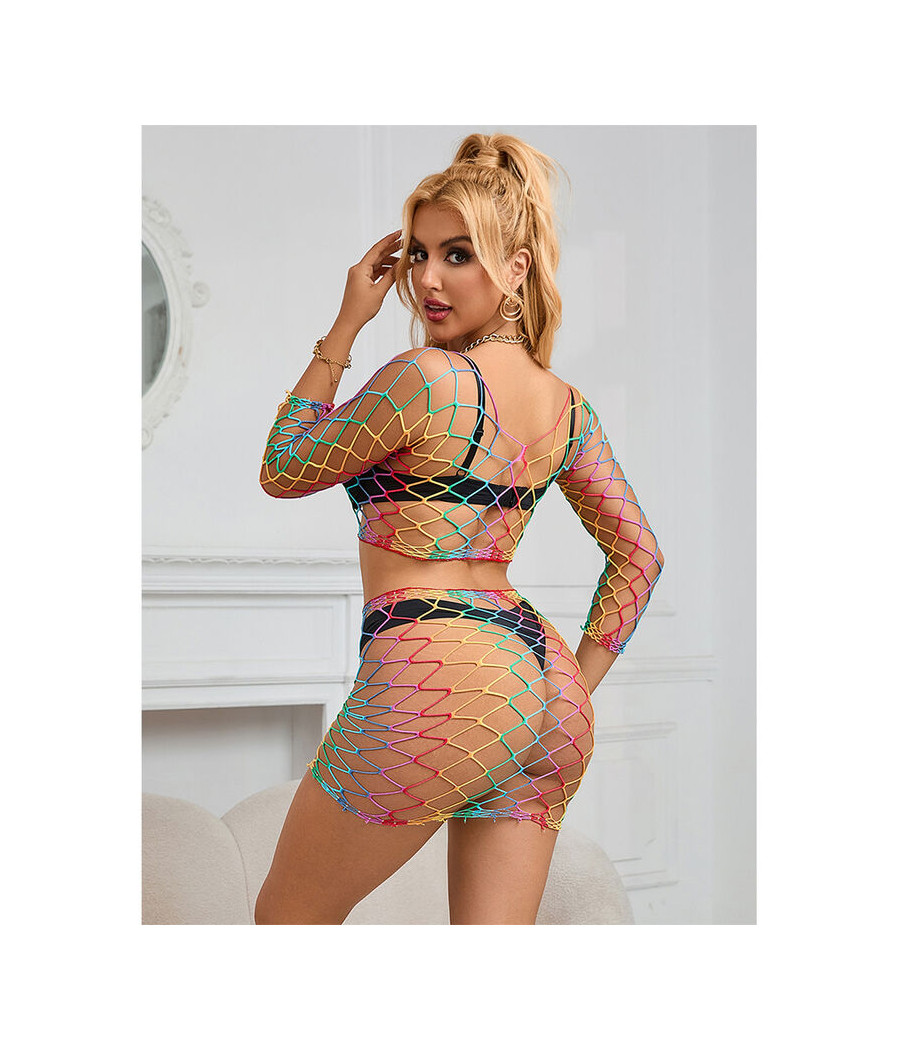 SUBBLIME - 952440 SET DE REJILLA 2 PIEZAS MANGA LARGA ARCOIRIS TALLA ÚNICA