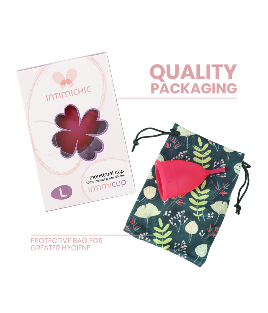 INTIMICHIC - MENSTRUAL CUP MEDIZINISCHES SILIKON - GRÖSSE L