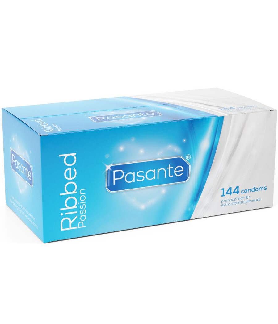 PASANTE - PRESERVATIVI RIBBED PASSION SCATOLA 144 UNITÀ