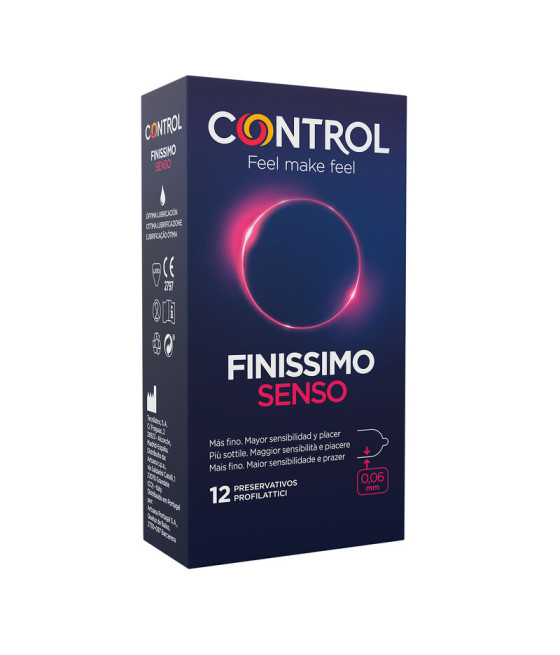 CONTROL - ADAPTA SENSO PRESERVATIVOS 12 UNIDADES