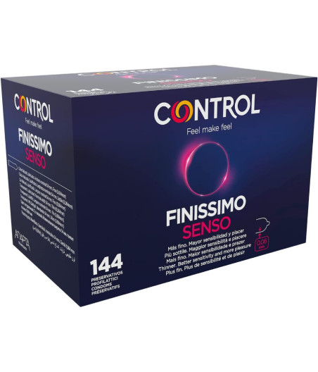CONTROL - PRESERVATIVOS FINISSIMO SENSO 144 UNIDADES