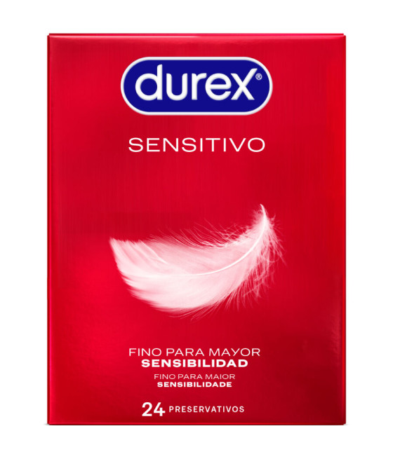 DUREX - PRESERVATIVOS SENSITIVE 24 UNIDADES