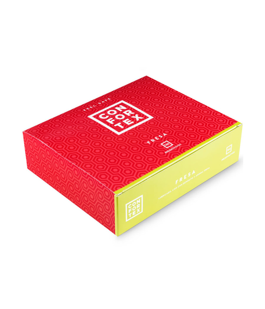 CONFORTEX - CONDOM DE MORANGO 144 UNIDADES