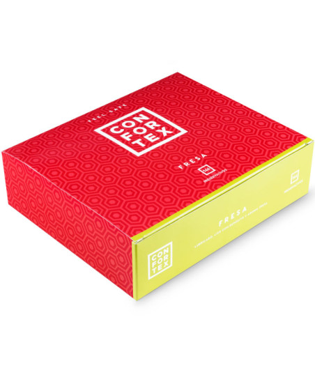 CONFORTEX - STRAWBERRY CONDOM 144 UNITS