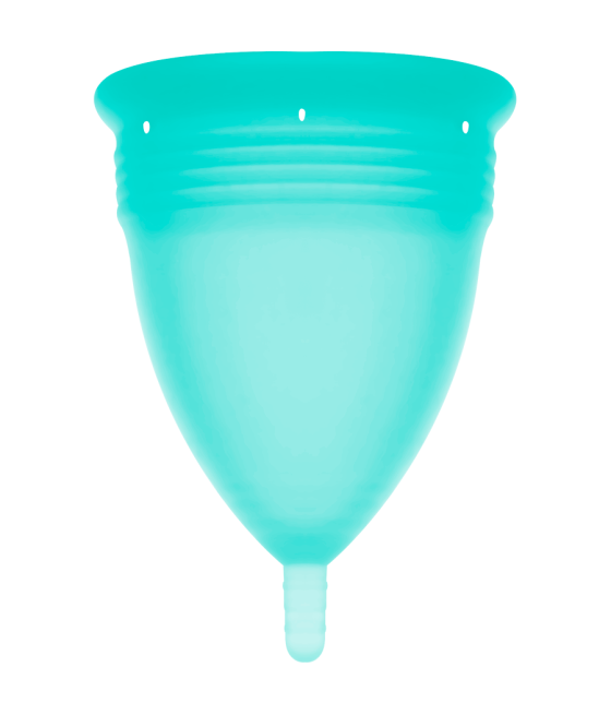 STERCUP - COPA MENSTRUAL FDA SILICONA AQUAMARINA - TALLA L