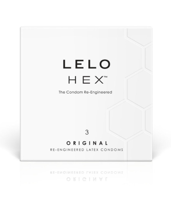 LELO - CAIXA DE PRESERVATIVO HEX 3 UNIDADES