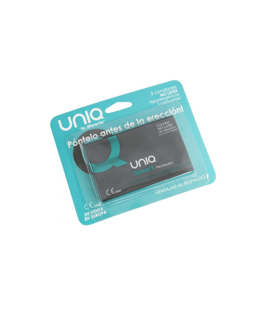 UNIQ - SMART LATEX FREE PRE-ERECTION CONDOMS 3 UNITS