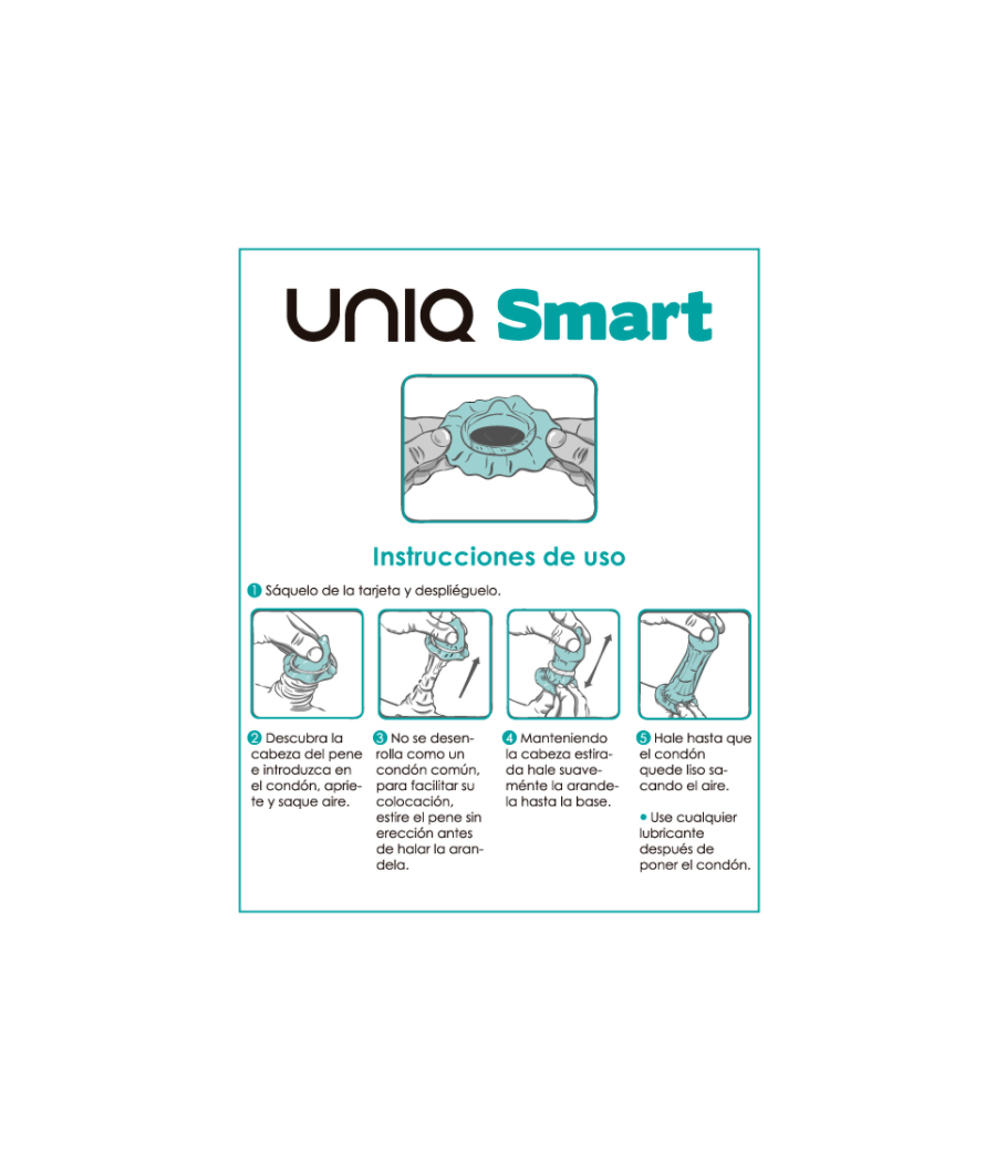 UNIQ - SMART PRESERVATIVOS PRE-ERECCIÓN SIN LATEX 3 UNIDADES