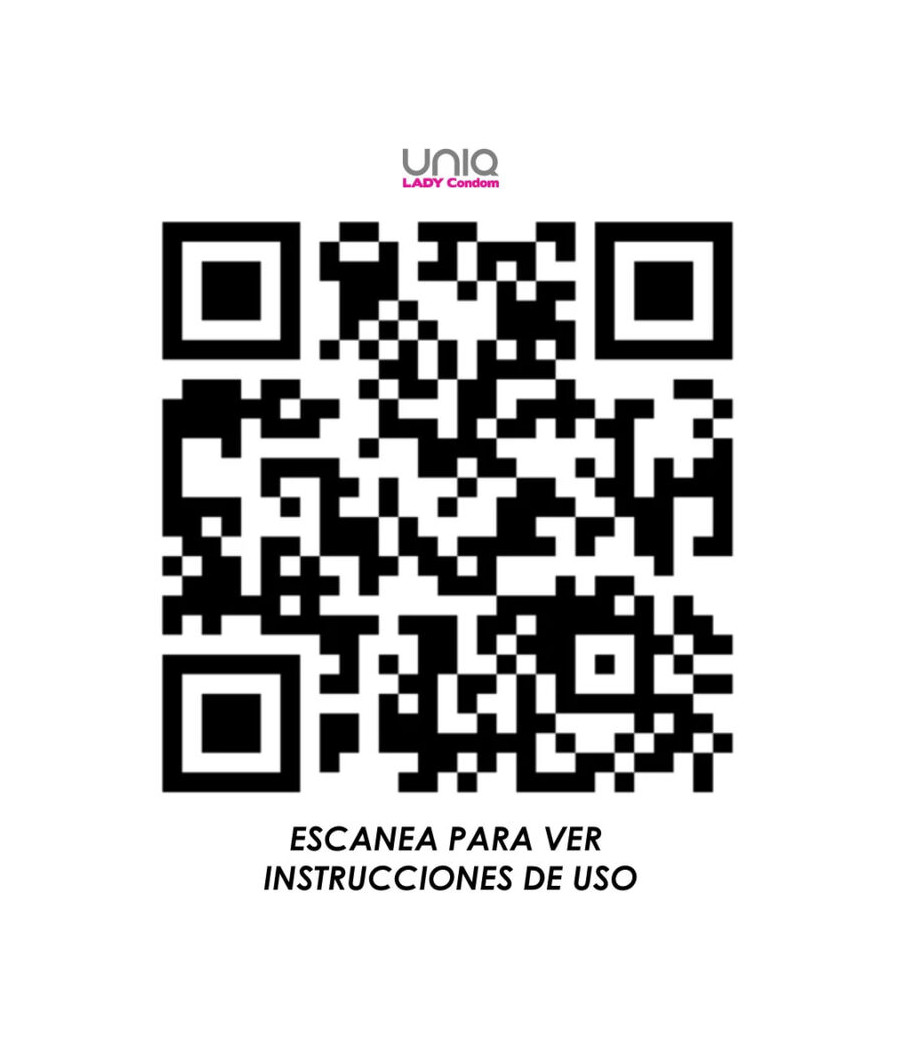 UNIQ -  LADY CONDOM PRESERVATIVOS FEMENINOS CON LIGUERO SIN LATEX 3 UNIDADES