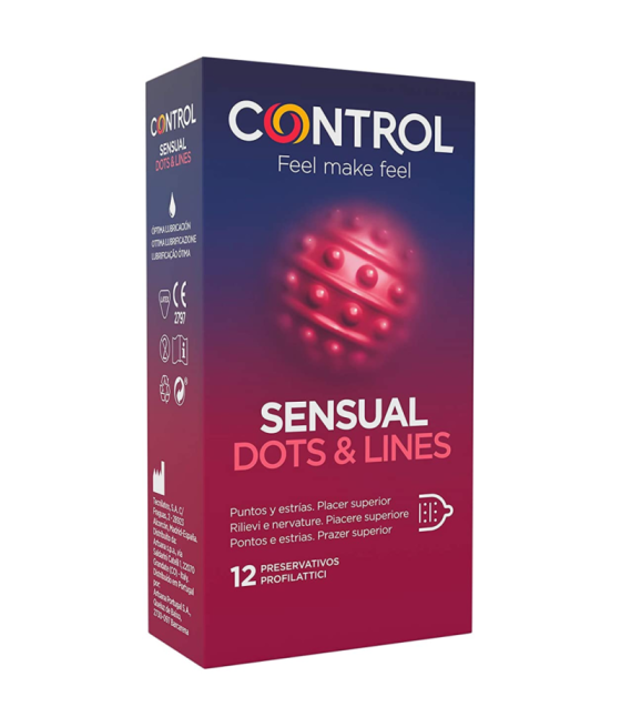 CONTROL - SINNLICHE PUNKTE & LINIEN PUNKTE UND DEHNUNGSMARKEN 12 EINHEITEN