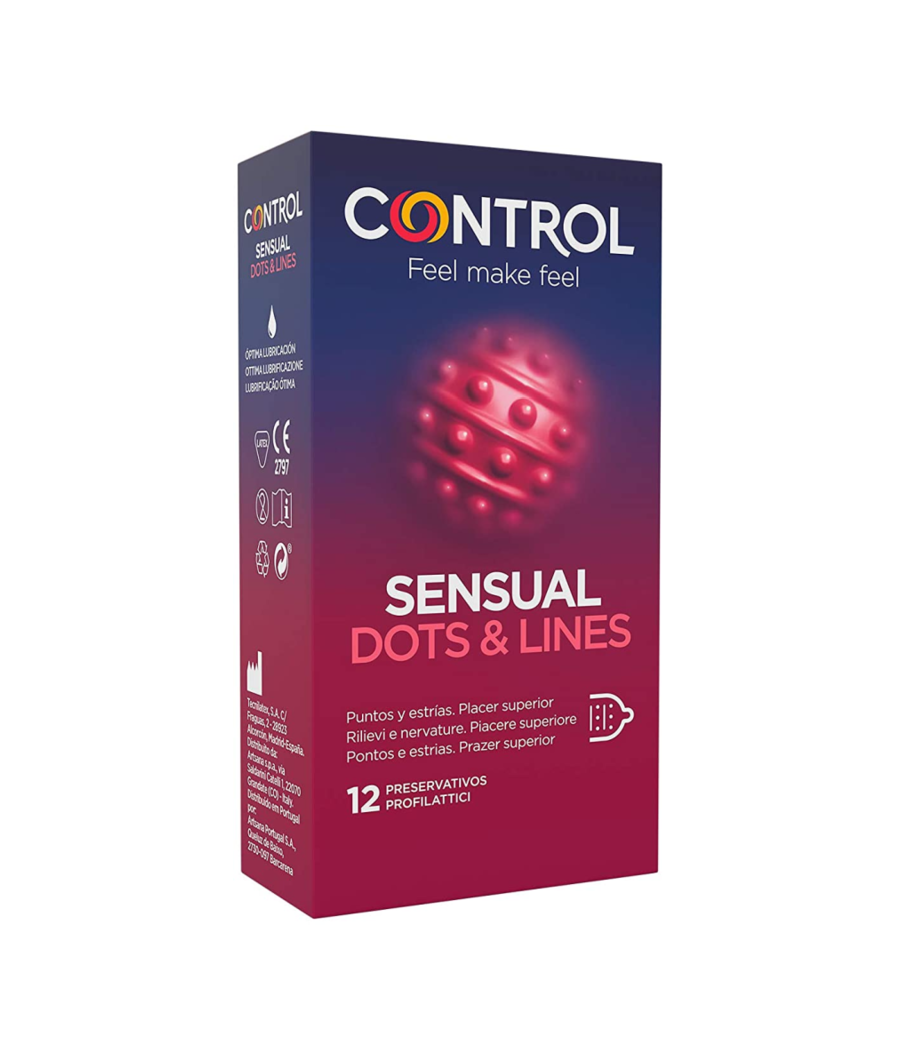CONTROL - SENSUAL DOTS & LINES POINTS AND STRETCH MARKS 12 UNITS