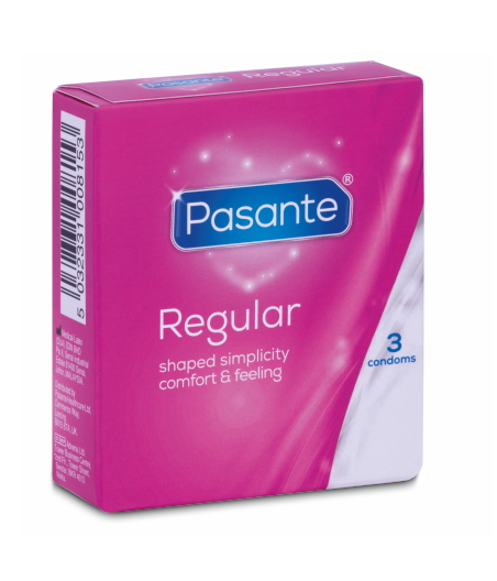 PASANTE - CONDOM GAMA REGULAR 3 UNIDADES