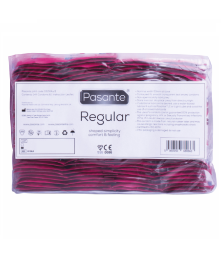 PASANTE - CONDOM GAMA REGULAR 144 UNIDADES (BOLSA)