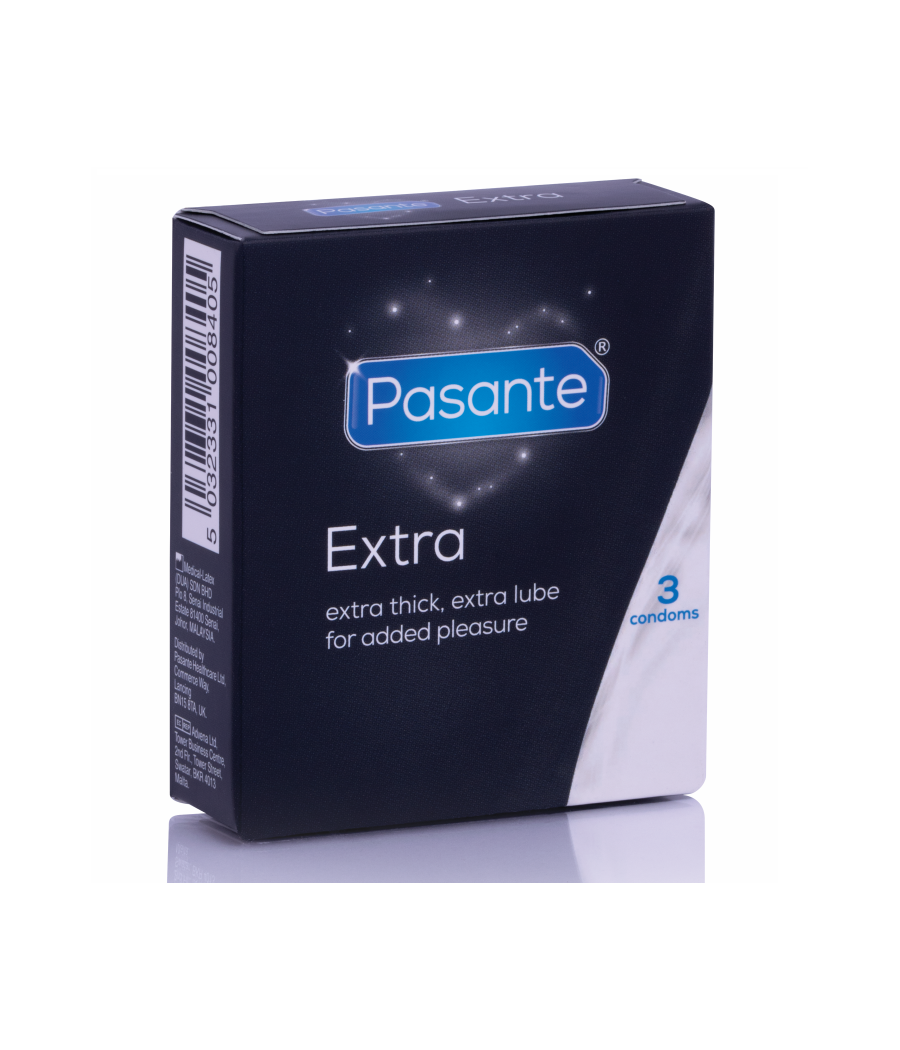 PASANTE - PRÉSERVATIF EXTRA EXTRA ÉPAIS PAR 3 UNITÉS