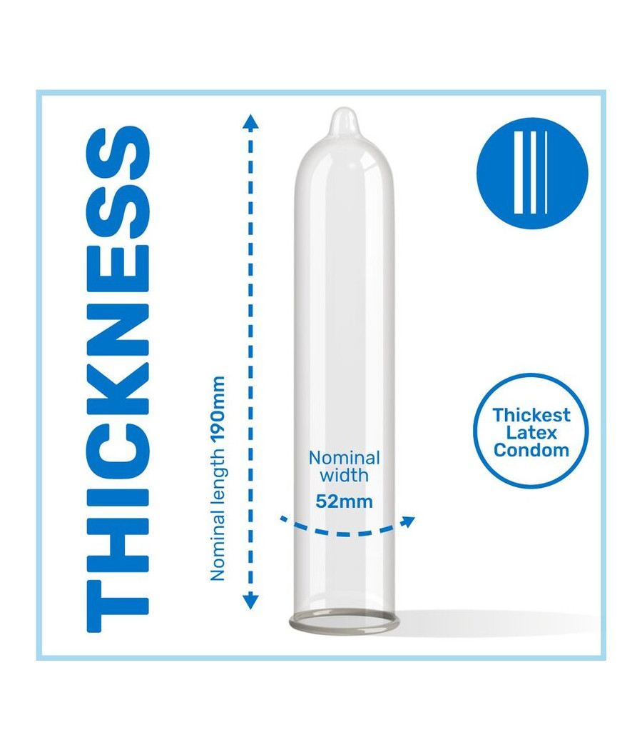 PASANTE - EXTRA CONDOM EXTRA THICK 12 UNITS