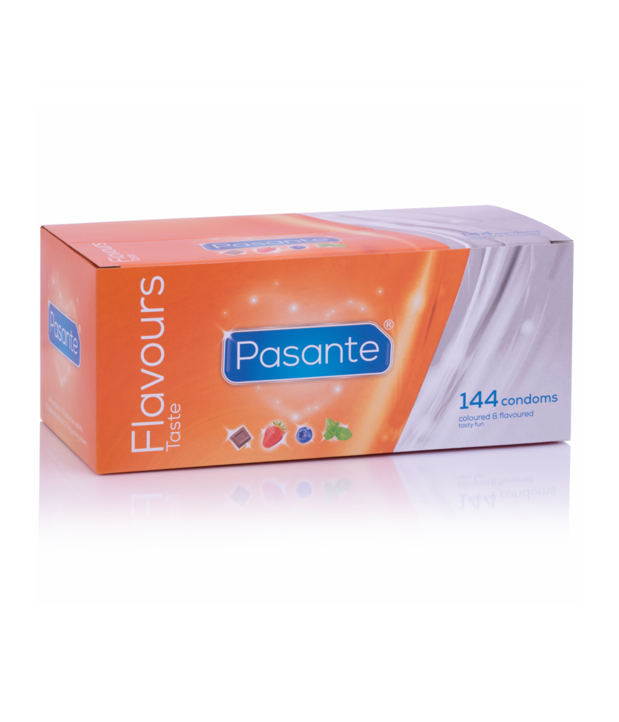 PASANTE - DE SABORES DE PRESERVATIVOS 144 UNIDADES
