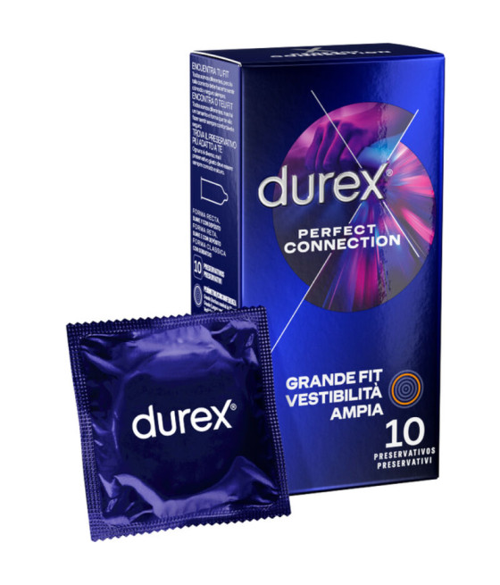 DUREX - PERFECT CONNECTION SILICONE EXTRA LUBRIFICATION 10 UNITS