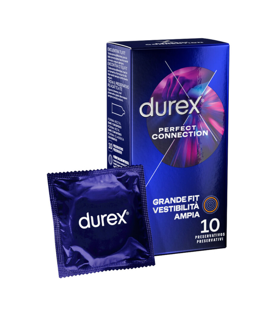 DUREX - CONEXÃO PERFEITA LUBRIFICAÇÃO EXTRA DE SILICONE 10 UNIDADES