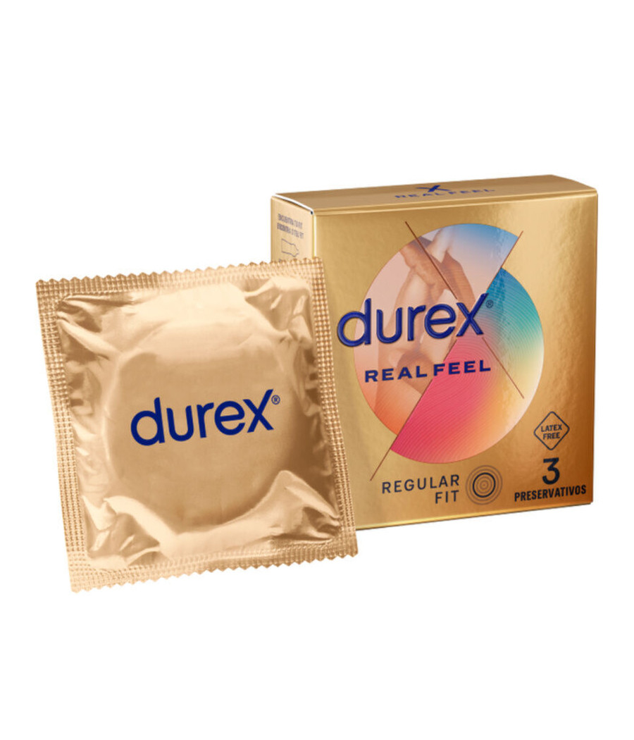 DUREX - REAL FEEL PRESERVATIVOS 3 UNIDADES