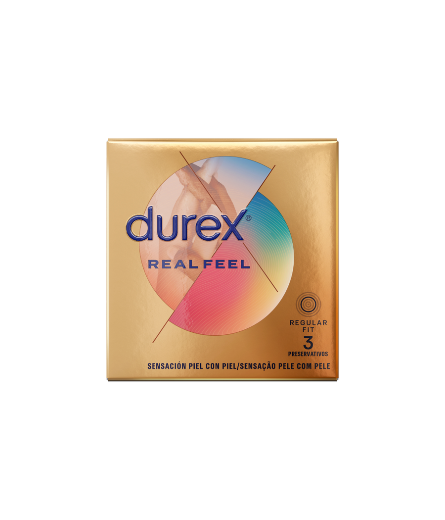 DUREX - REAL FEEL PRESERVATIVOS 3 UNIDADES