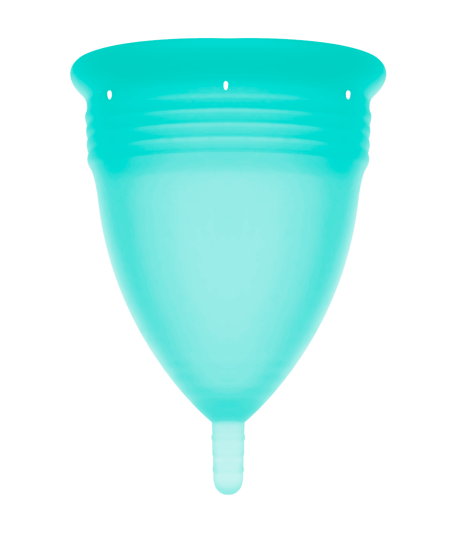 STERCUP - COPA MENSTRUAL FDA SILICONA AQUAMARINA - TALLA S