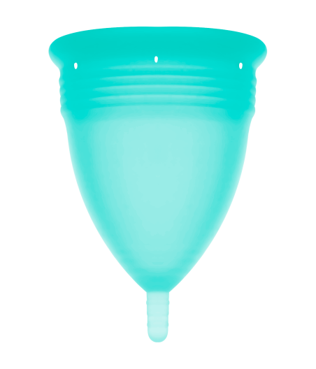 STERCUP - COPA MENSTRUAL FDA SILICONA AQUAMARINA - TALLA S